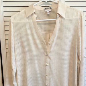 Cream Portofino button-down work top